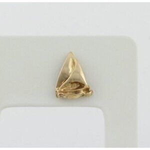 Men's 14k Yellow Gold Sailboat Tie Tack Lapel Pin